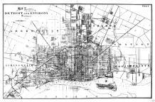 Detroit City and Envrions, Highland Park, Springwells, Greenfield, Wayne County 1905